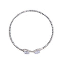 Fully Jeweled Loving Heart Bracelet Fashion Simple Single Row Opening