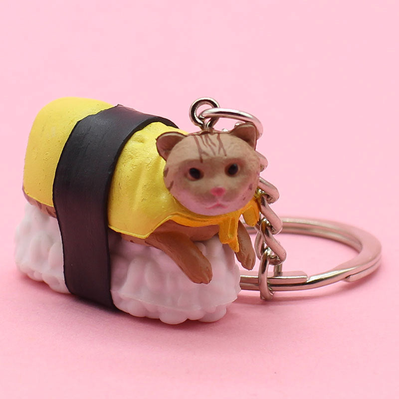 Cute Sushi Cat Bag Clothing Pendant