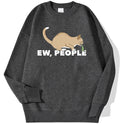 Fashion Personality Cat Print Sweatshirt Men