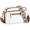 Women's Fashion Colorblock Multi-functional PU Shoulder Bag