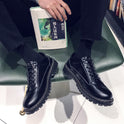 Fashion Men's Casual Bright Leather Shoes