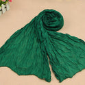 Bali Pure Cotton Yarn Fold Scarf Children Candy Color Autumn