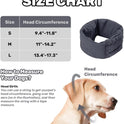 Dog Calming Hoodie No Flap Shake Ear Wraps For Dogs Adjustable Dog Ear Muffs For Noise Protection, Ear Wrap Head Cover For Dog Head Warp Anxiety Relief, Hematoma, Grooming And Force Drying