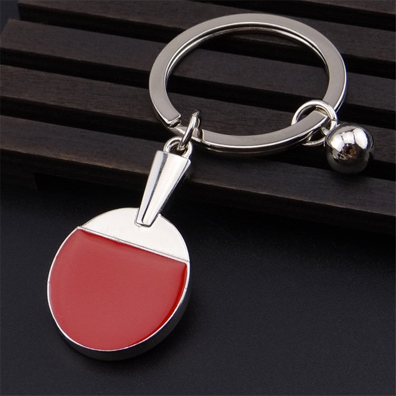 Table Tennis Racket-shaped Keychain Souvenir