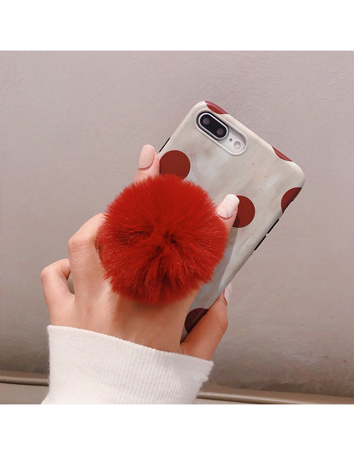 Plush Ball Is Suitable For Mobile Phone Holder