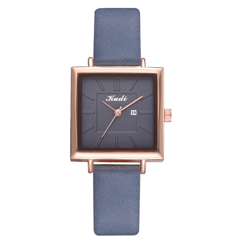 Calendar Square Fashion Student Wristband Watch