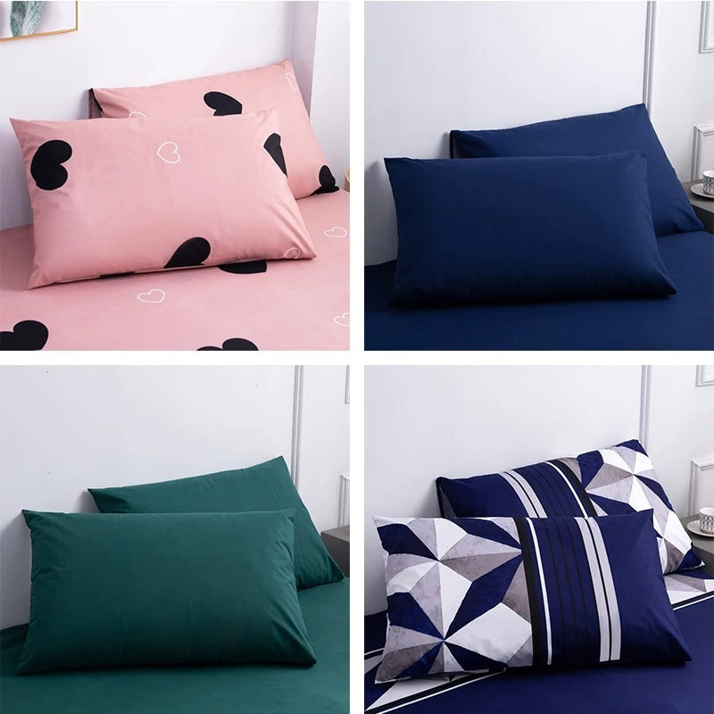 Solid Color Waterproof Pillowcase Home Textile Bedding