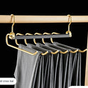 Multi-layer Hanger Aluminum Alloy Trouser Press Household Magic Pants Rack