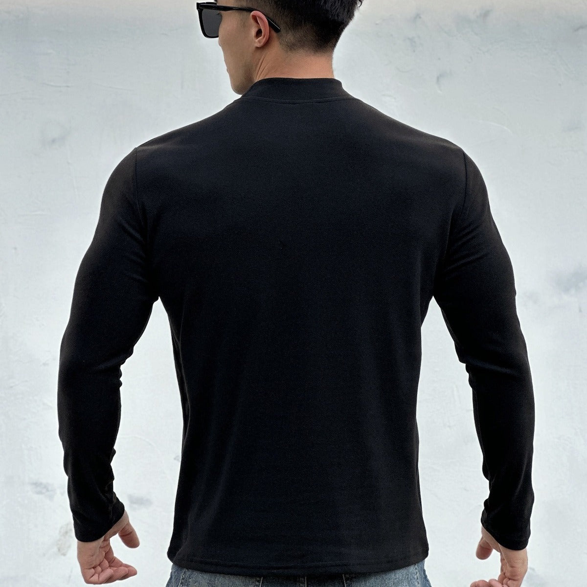 Double-sided Dralon Euro Turtleneck Long Sleeve Bottoming Shirt