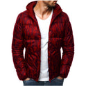 New Men's Short Camouflage Hooded Long Sleeve Cotton Jacket