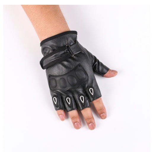 Drivers Perform Outdoor Riding Leather Gloves