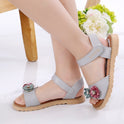 Fashion Children's Shoes Korean Princess Open-toe Middle-aged Children's Little Girls Beach Shoes