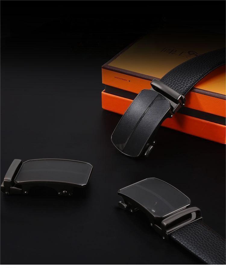 Men's Business Alloy Automatic Buckle Belt