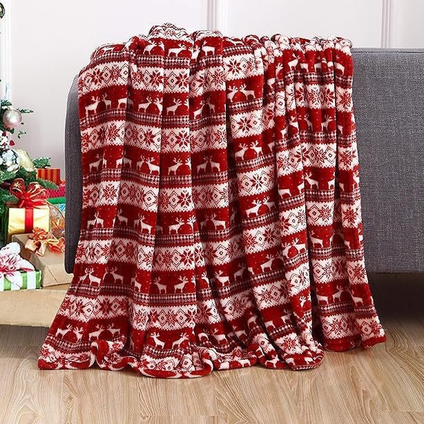 Christmas Flannel Blanket 3D Printing Nap Quilt