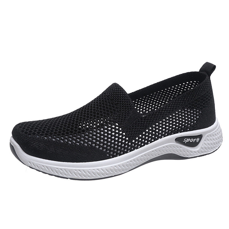 Old Beijing Cloth Shoes Women's Summer Mesh Breathable One Pedal