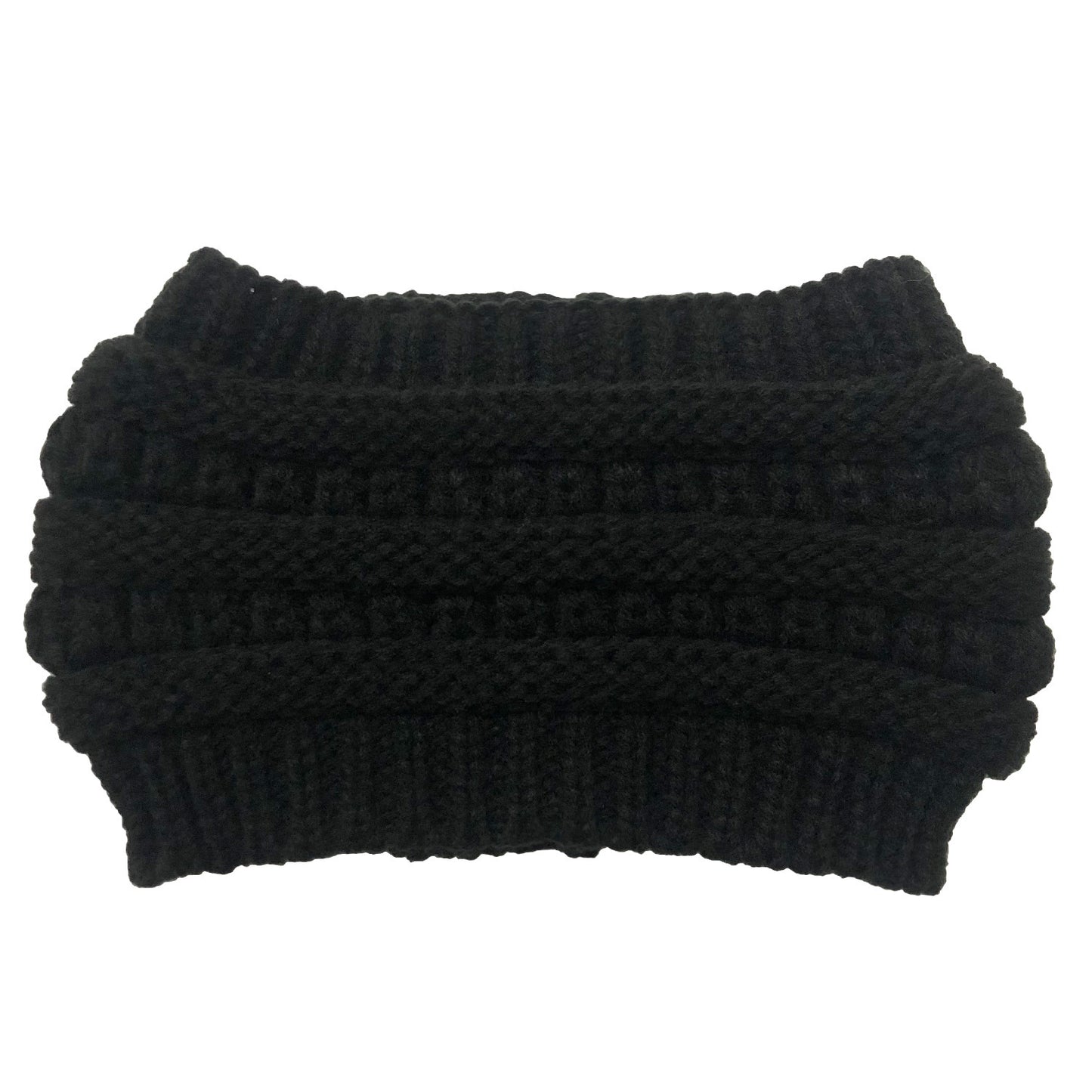 Ladies Ponytail Knitted Yarn Twist Headband