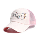 Distressed Mesh Breathable Thin Summer Sun Protection Sun Hat Baseball Cap