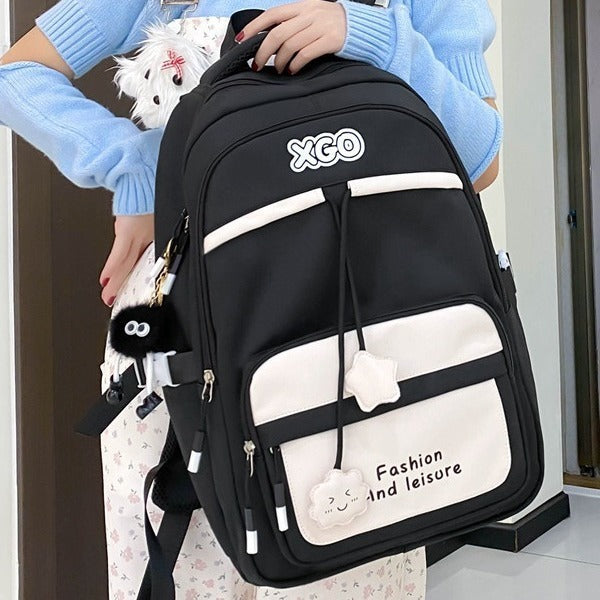 Men's And Women's Same Fashion All-match Backpack Large Capacity