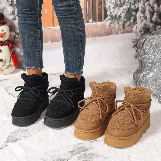 Female Height Increasing Casual Warm Short Boots