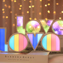 Valentines Day Decor LED LOVE Light Valentines Day Gift For Girlfriend Bithday Wedding Party Decoration Romantic Wedding Decor