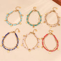 French Color Handmade Exquisite Small Round Slice Bracelet