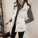 Women's Loose Short Down Cotton Vest Jacket