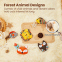 Cat Toys Jungle Animals Bite Resistant Catnip Toys, Interactive Cat Kicker Toys For Indoor Cats, Promotes Kitten Exercise