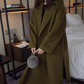 Women's wool woolen coat