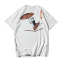 Men's cat print loose t-shirt