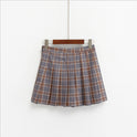 Spring New European And American Fan AA High Waist Plaid Skirt British Wind College Wind And Play Short Skirt Skirt