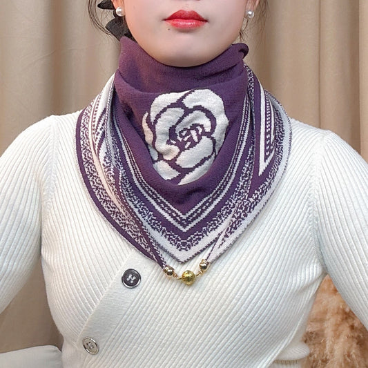 Knitted Wool Scarf Korean Version Versatile