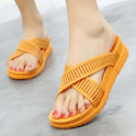 Women's summer cross strap slippers