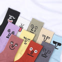 Funny Face Women's Cotton High-Top Socks