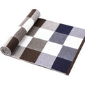 Men's scarf wool plaid scarf scarf winter scarf processing wholesale gift ladies knitting stitching