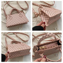 Portable Simplicity Fashionable Retro Casual Plaid Shoulder Messenger Bag For Women