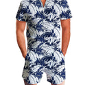 European and American men's summer short-sleeved suit