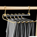 Multi-layer Hanger Aluminum Alloy Trouser Press Household Magic Pants Rack