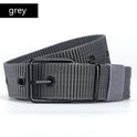 Lengthened Porous Pin Buckle Canvas Belt Men And Women Universal Belt