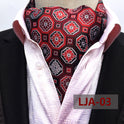 British suit shirt neckline scarf