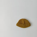 Solid Color Curling Baby Knitted Sleeve Cap