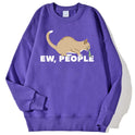 Fashion Personality Cat Print Sweatshirt Men