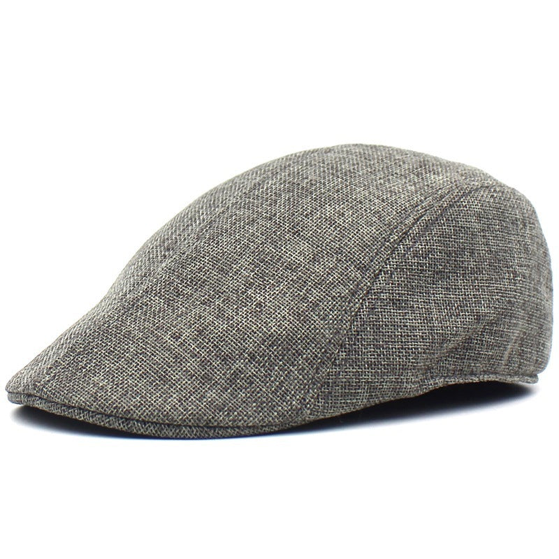 Breathable outdoor retro peaked cap mesh beret