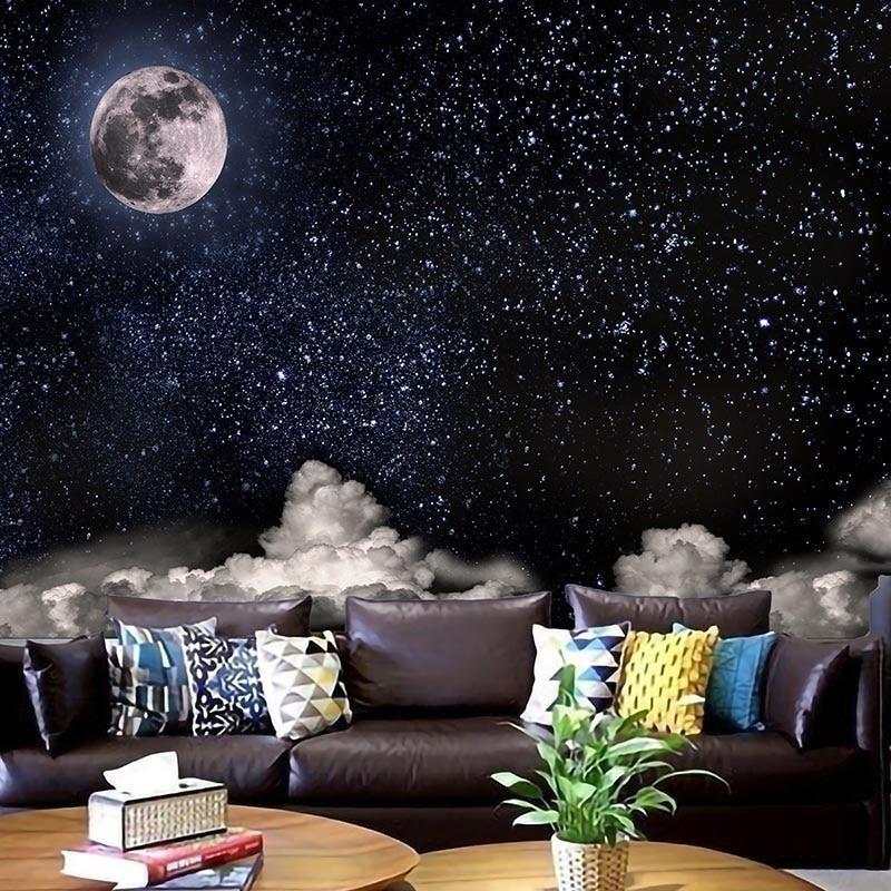 Printed Galaxy Planetary Tapestry Multifunctional Tapestry Sitting Carpet Wall Mount