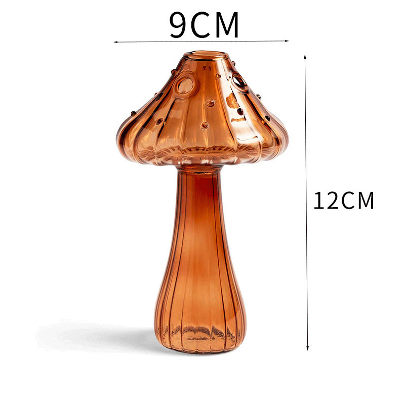 Household Glass Mushroom Vase Aromatherapy Bottle