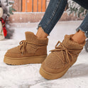 Female Height Increasing Casual Warm Short Boots