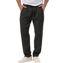 Summer Men's Breathable Solid Color Trousers Plus Size Loose Casual Pants