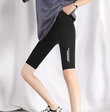 Shark Pants Women Wear Thin Black Leggings Spring And Autumn Five-point Tight Cycling Shorts