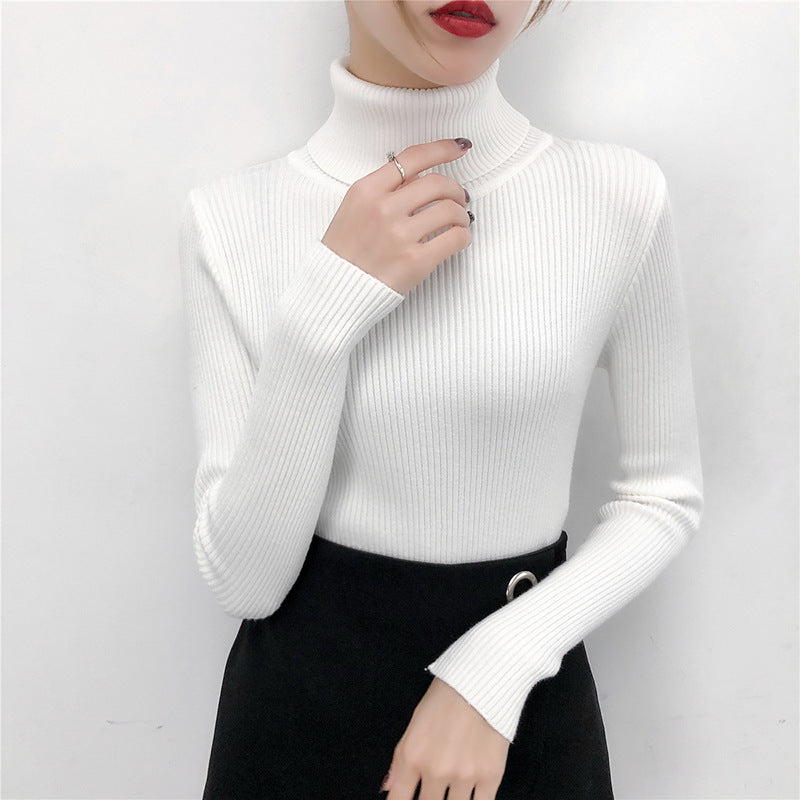 Turtleneck knitted bottoming shirt