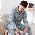 Spring And Autumn Loose Men's Pajamas Suit