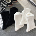 Socks Men's Spring And Autumn New Pure Color Casual Versatile Sports Style Comfortable Men's Mid-calf Length Sock